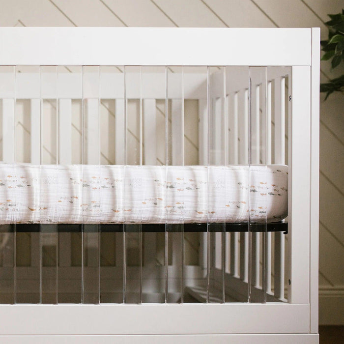 Lulujo® - Lulujo Baby Muslin Cotton Crib Fitted Sheet