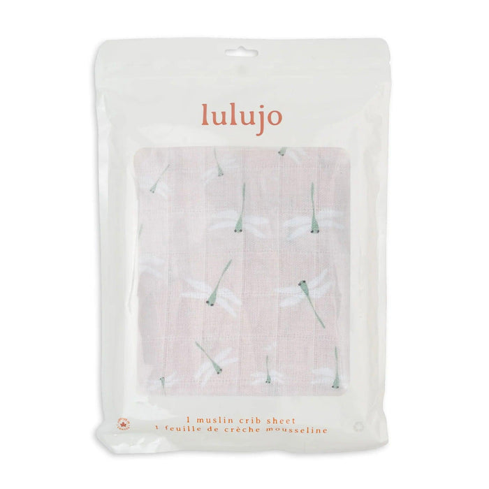 Lulujo® - Lulujo Baby Muslin Cotton Crib Fitted Sheet