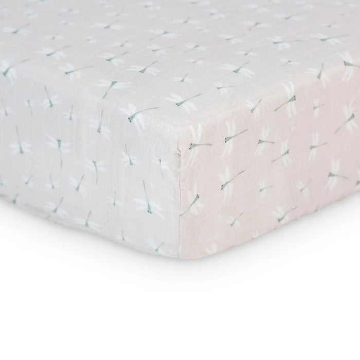 Lulujo® - Lulujo Baby Muslin Cotton Crib Fitted Sheet