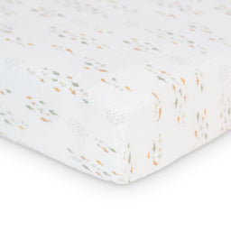 Lulujo® - Lulujo Baby Muslin Cotton Crib Fitted Sheet