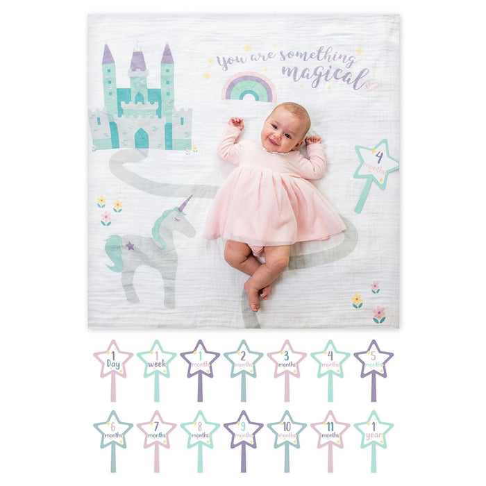 Lulujo® - Lulujo Baby's 1st Year Milestone Blanket - Something Magical