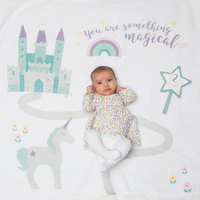 Lulujo® - Lulujo Baby's 1st Year Milestone Blanket - Something Magical