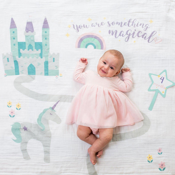 Lulujo® - Lulujo Baby's 1st Year Milestone Blanket - Something Magical