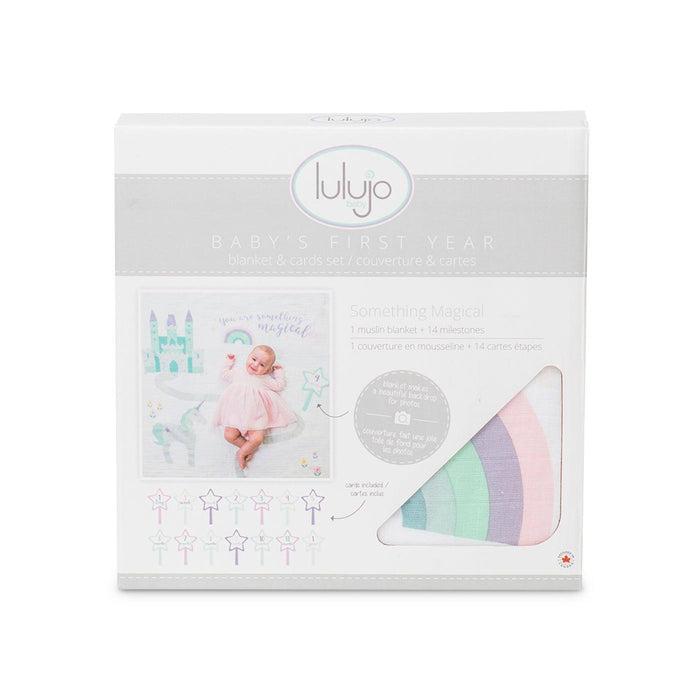 Lulujo® - Lulujo Baby's 1st Year Milestone Blanket - Something Magical
