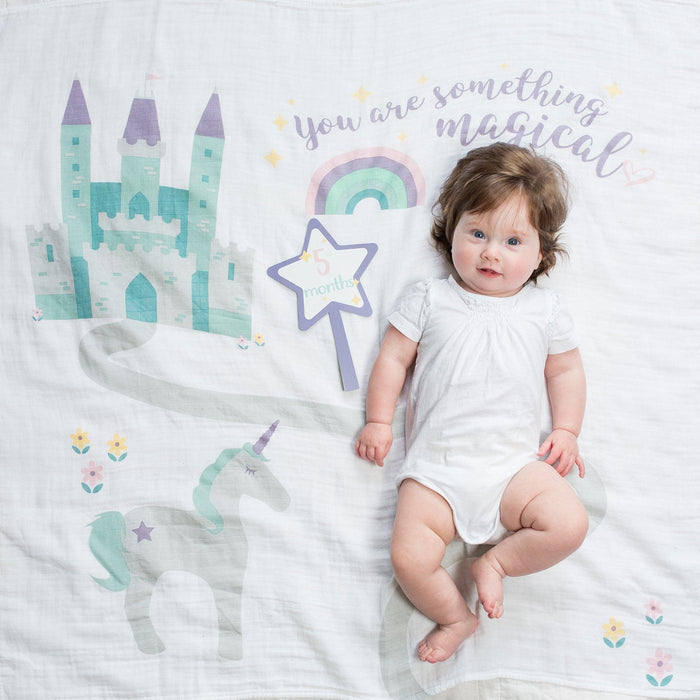 Lulujo® - Lulujo Baby's 1st Year Milestone Blanket - Something Magical