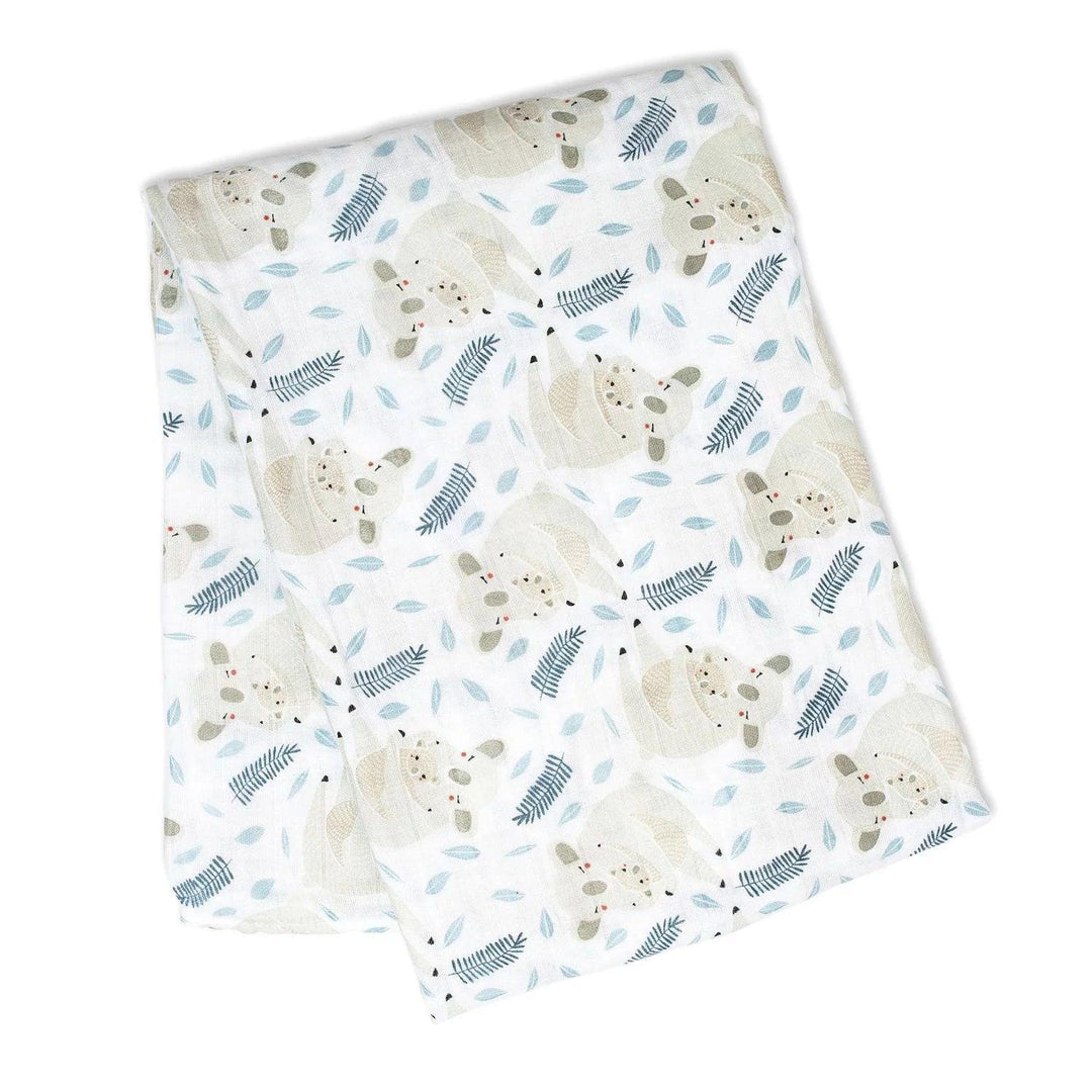 Lulujo® - Lulujo Baby Swaddle Blanket Muslin Cotton - Modern Koalas