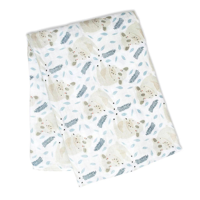 Lulujo® - Lulujo Baby Swaddle Blanket Muslin Cotton - Modern Koalas