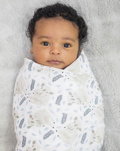 Lulujo® - Lulujo Baby Swaddle Blanket Muslin Cotton - Modern Koalas