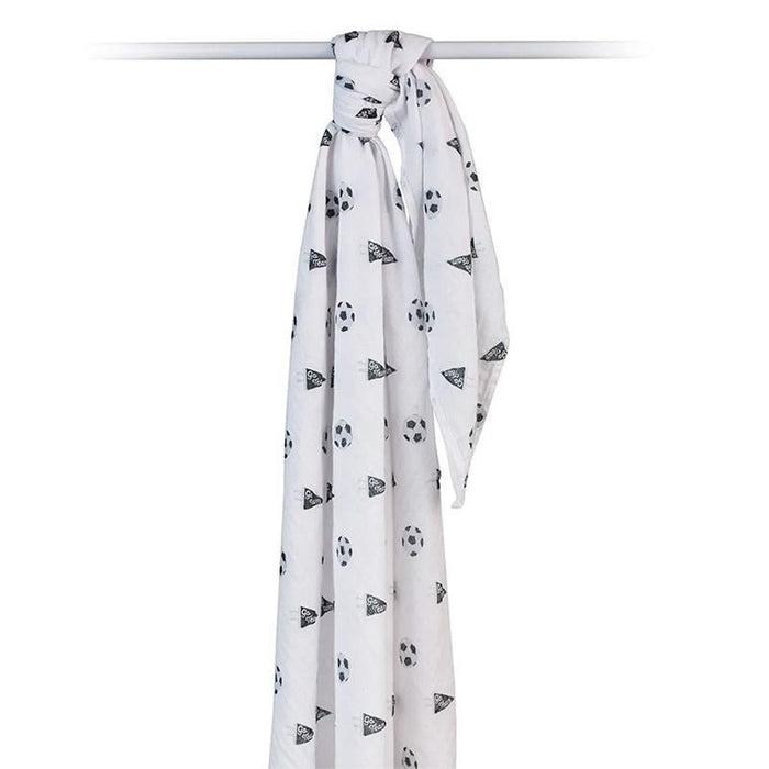Lulujo® - Lulujo Baby Swaddle Blanket Muslin Cotton - Soccer