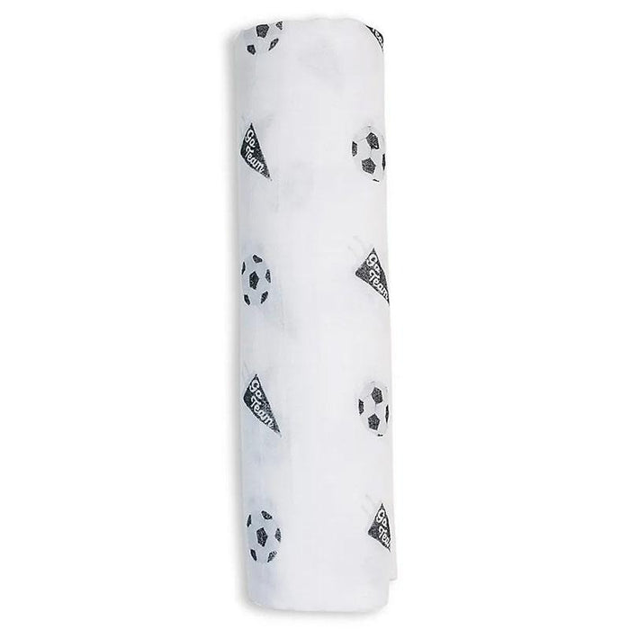 Lulujo® - Lulujo Baby Swaddle Blanket Muslin Cotton - Soccer