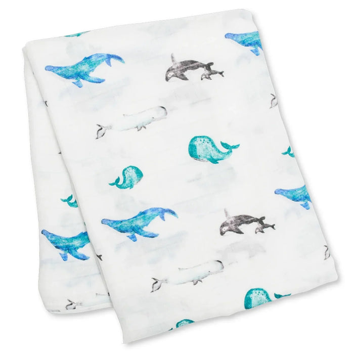 Lulujo® - Lulujo BAMBOO & Cotton Baby Swaddle Blanket