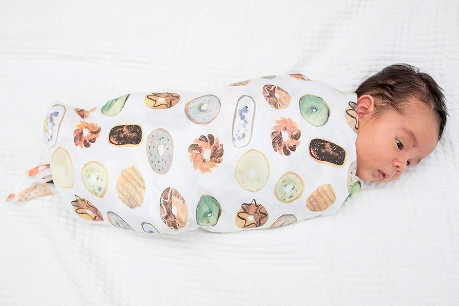 Lulujo® - Lulujo BAMBOO & Cotton Baby Swaddle Blanket