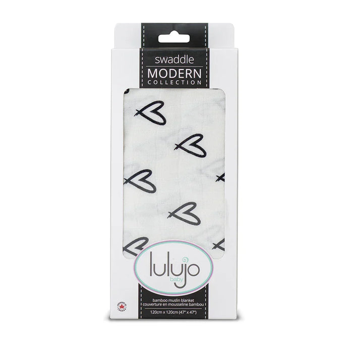 Lulujo® - Lulujo BAMBOO & Cotton Baby Swaddle Blanket