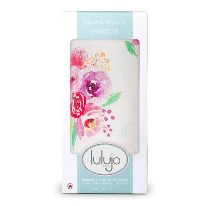 Lulujo® - Lulujo BAMBOO & Cotton Baby Swaddle Blanket