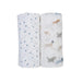 Lulujo® - Lulujo Bamboo Cotton Muslin Swaddle - Puppy & Star