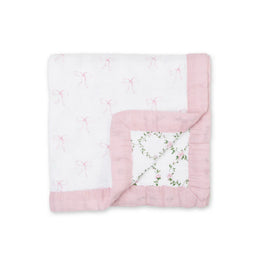 Lulujo® - Lulujo Classic 100% Cotton Muslin 3ply Baby Quilt Blanket