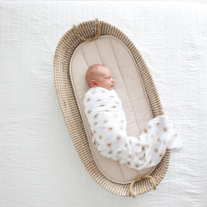 Lulujo® - Lulujo Cotton Muslin Swaddle Blanket - Ducks - 1 Blanket