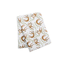 Lulujo® - Lulujo Cotton Muslin Swaddle Blanket - Modern Sloth