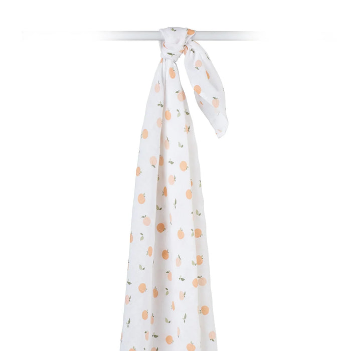 Lulujo® - Lulujo Cotton Muslin Swaddle Blanket - Peaches - 1 Blanket
