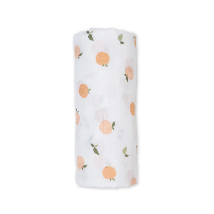Lulujo® - Lulujo Cotton Muslin Swaddle Blanket - Peaches - 1 Blanket