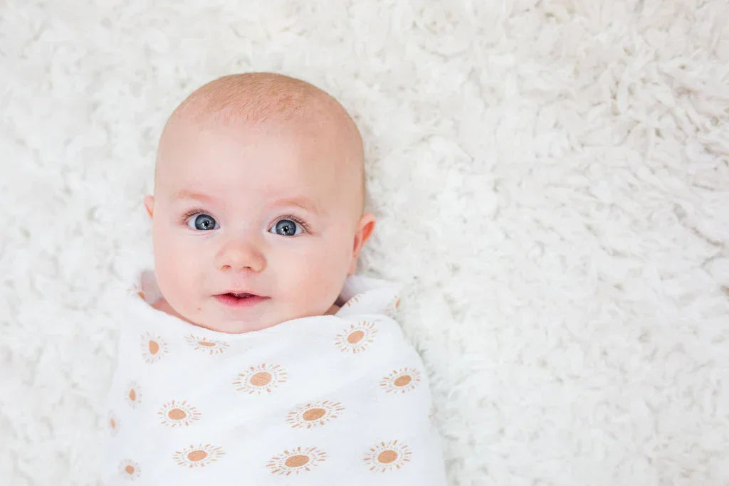 Lulujo® - Lulujo Cotton Muslin Swaddle Blanket - Piggies - 1 Blanket