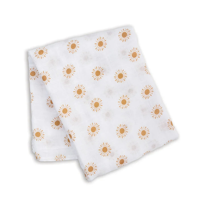 Lulujo® - Lulujo Cotton Muslin Swaddle Blanket - Suns - 1 Blanket