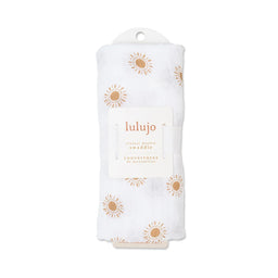 Lulujo® - Lulujo Cotton Muslin Swaddle Blanket - Suns - 1 Blanket