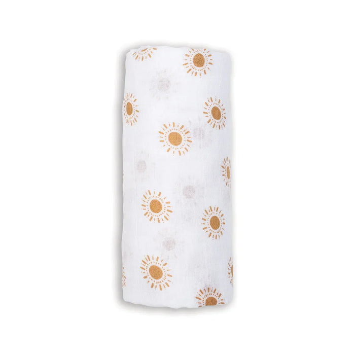 Lulujo® - Lulujo Cotton Muslin Swaddle Blanket - Suns - 1 Blanket