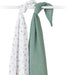 Lulujo® - Lulujo Cotton Muslin Swaddle - Ferns & Bunnies