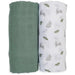 Lulujo® - Lulujo Cotton Muslin Swaddle - Ferns & Bunnies