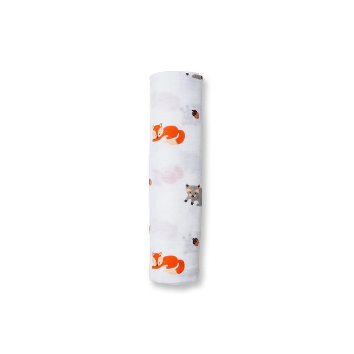 Lulujo® - Lulujo Cotton Muslin Swaddle Forest Friends