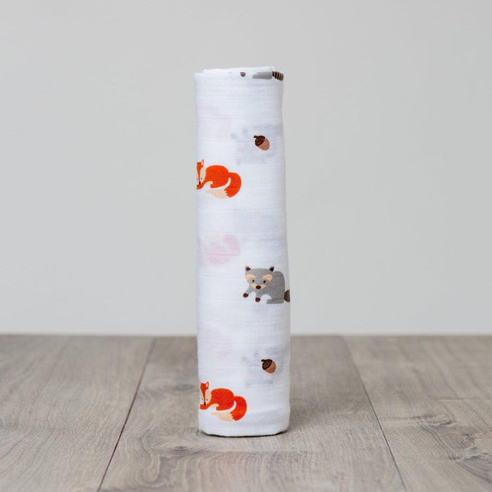 Lulujo® - Lulujo Cotton Muslin Swaddle Forest Friends