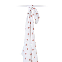 Lulujo® - Lulujo Swaddle Blanket Muslin Cotton LG Mushroom