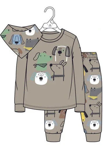 M.I.D. - M.I.D. 3-Piece Cotton Pajama Set for Baby Boys – Sizes 12M to 24M