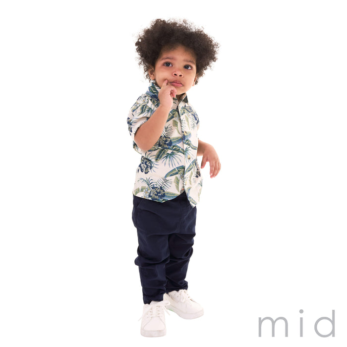 M.I.D. - M.I.D. Baby & Toddler Oceano Dune Poplin Shirt (3m to 24m)