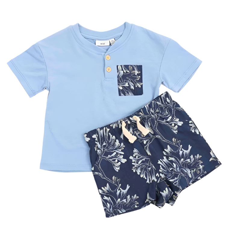 M.I.D. - M.I.D. Baby & Toddler Oceano Dune T-Shirt and Shorts Set (3m to 24m)
