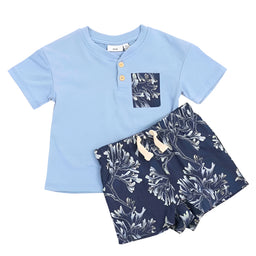 M.I.D. - M.I.D. Baby & Toddler Oceano Dune T-Shirt and Shorts Set (3m to 24m)