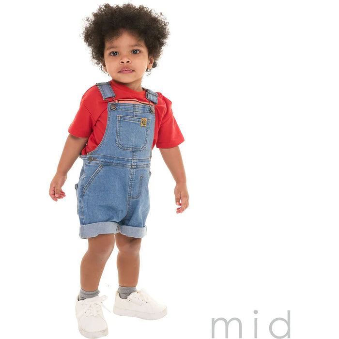 M.I.D. - M.I.D. Baby Blue Denim Oceano Dune Shortall (3-24m)