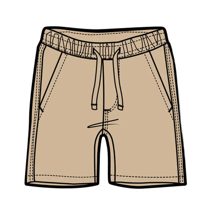 M.I.D. - M.I.D. Baby Boys’ Bermuda Shorts – Twill – Wheat, Navy & China Blue – Sizes 3 to 24 Months