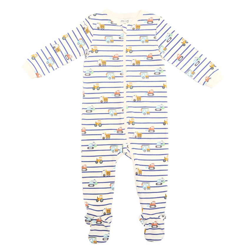 M.I.D. - M.I.D. Baby Boys Footed Sleeper (NB to 24m)