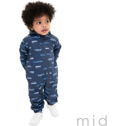 M.I.D. - M.I.D. Baby Boys’ Waterproof Pram Suit – Car Print, Sizes 6M to 24M