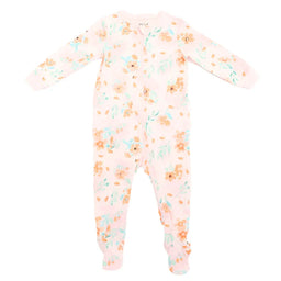 M.I.D. - M.I.D. Baby Girl Cotton Sleeper with Floral Print – Sizes 12M to 24M