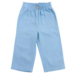 M.I.D. - M.I.D. Baby Girls Blue Denim Breathable Pants (3m to 24m)