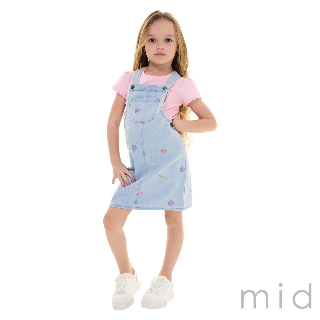M.I.D. - M.I.D. Baby Girls Island Fever Denim Jumper - (sizes 3-24m)