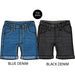 M.I.D. - M.I.D. Carribean Call Baby Boys’ Jog Jean Shorts – Denim Look, Sizes 3M to 24M