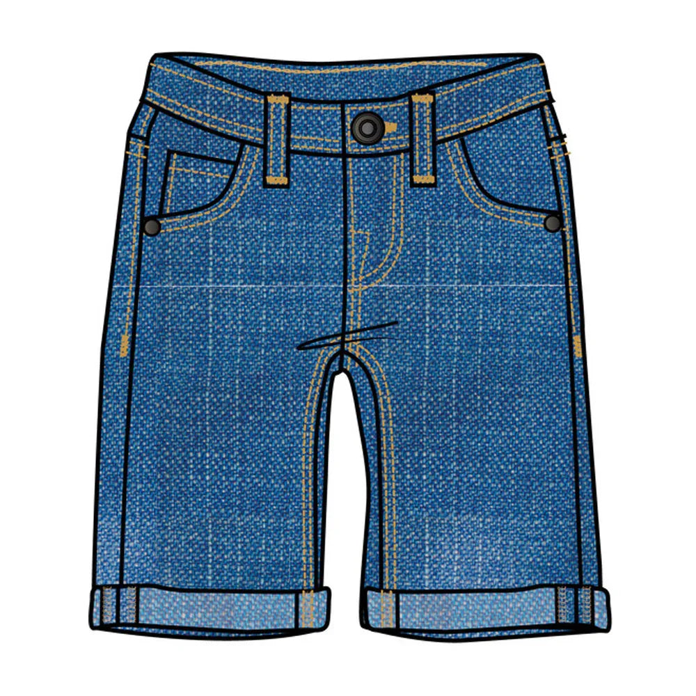 M.I.D. - M.I.D. Carribean Call Boys’ Jog Jean Bermuda Shorts – Sizes 2 to 7 Years
