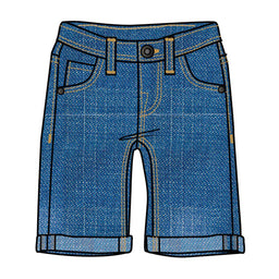 M.I.D. - M.I.D. Carribean Call Boys’ Jog Jean Bermuda Shorts – Sizes 2 to 7 Years