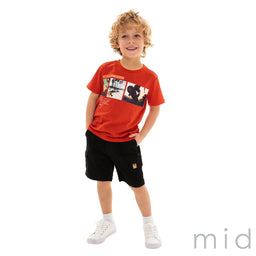 M.I.D. - M.I.D. Carribean Call Boys’ Twill Cargo Bermuda Shorts – Khaki, Sizes 2 to 7
