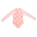 M.I.D. - M.I.D. Girls’ Long-Sleeve Swimsuit – Seersucker, Sizes 3 to 7 Years