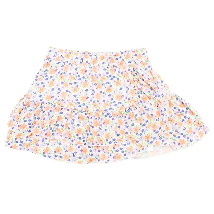 M.I.D. - M.I.D. Island Fever Toddler & Girls’ Tiered Floral Skort – Sizes 2 to 7 Years